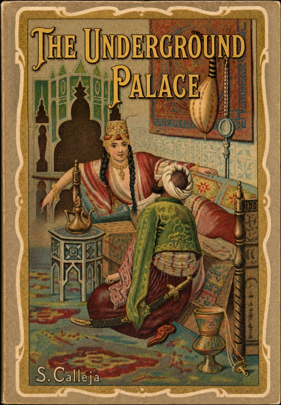The same cover restored and relettered in English as The Underground Palace
